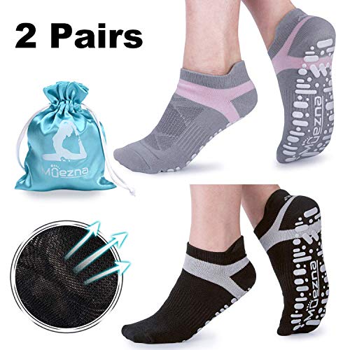 Pack de 3 pares de calcetines para yoga de Muezna